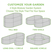 Load image into Gallery viewer, Olle 4-Style Modular Weather-Resistant Galvanized Raised Garden Beds, Designed for gardening - Ollegardens