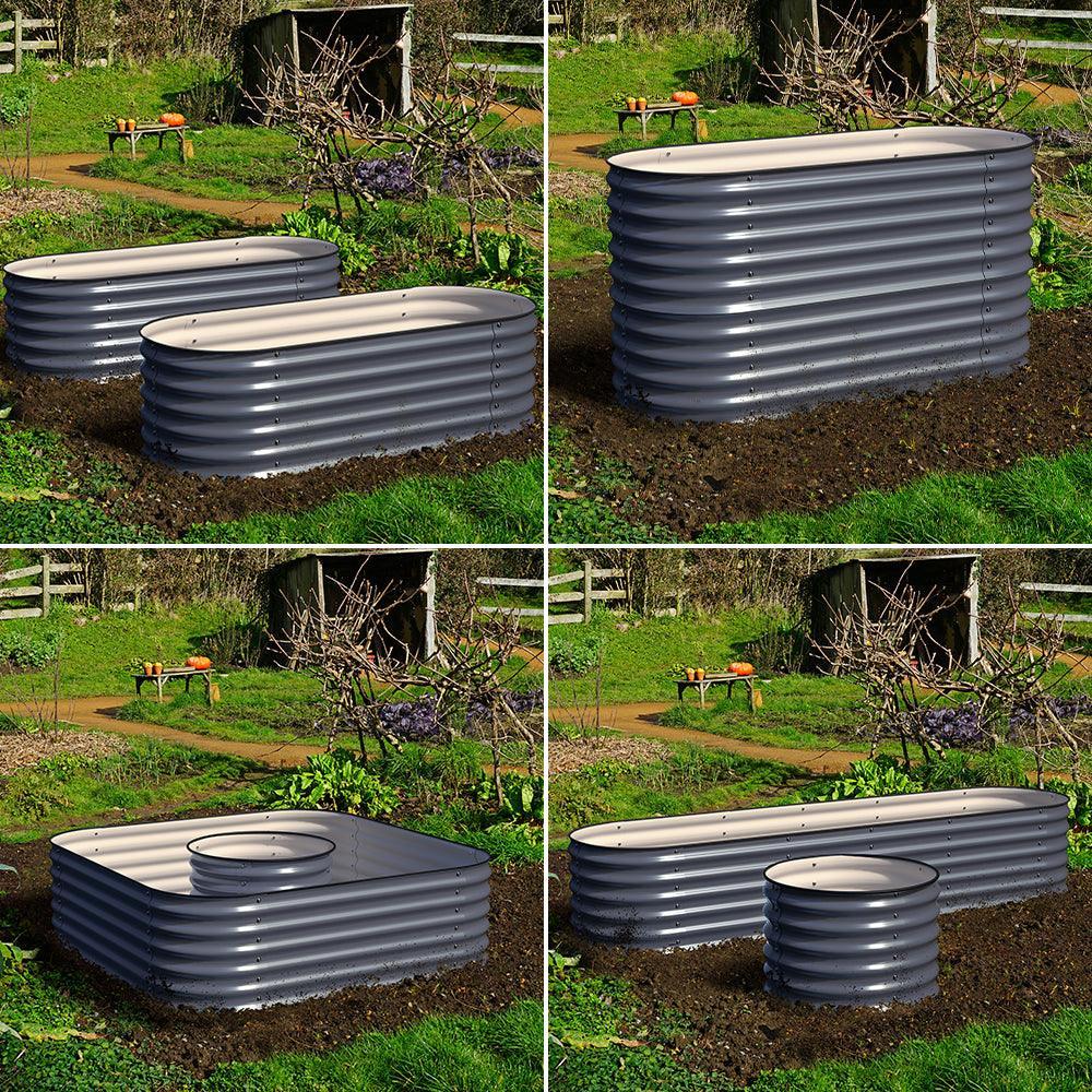 Olle Galvanized Raised Garden Bed - Ollegardens