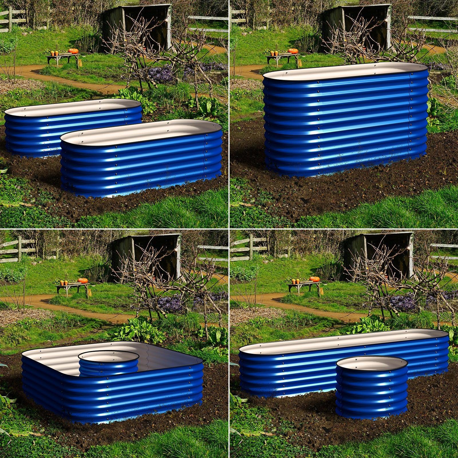 Olle Galvanized Raised Garden Bed - Ollegardens