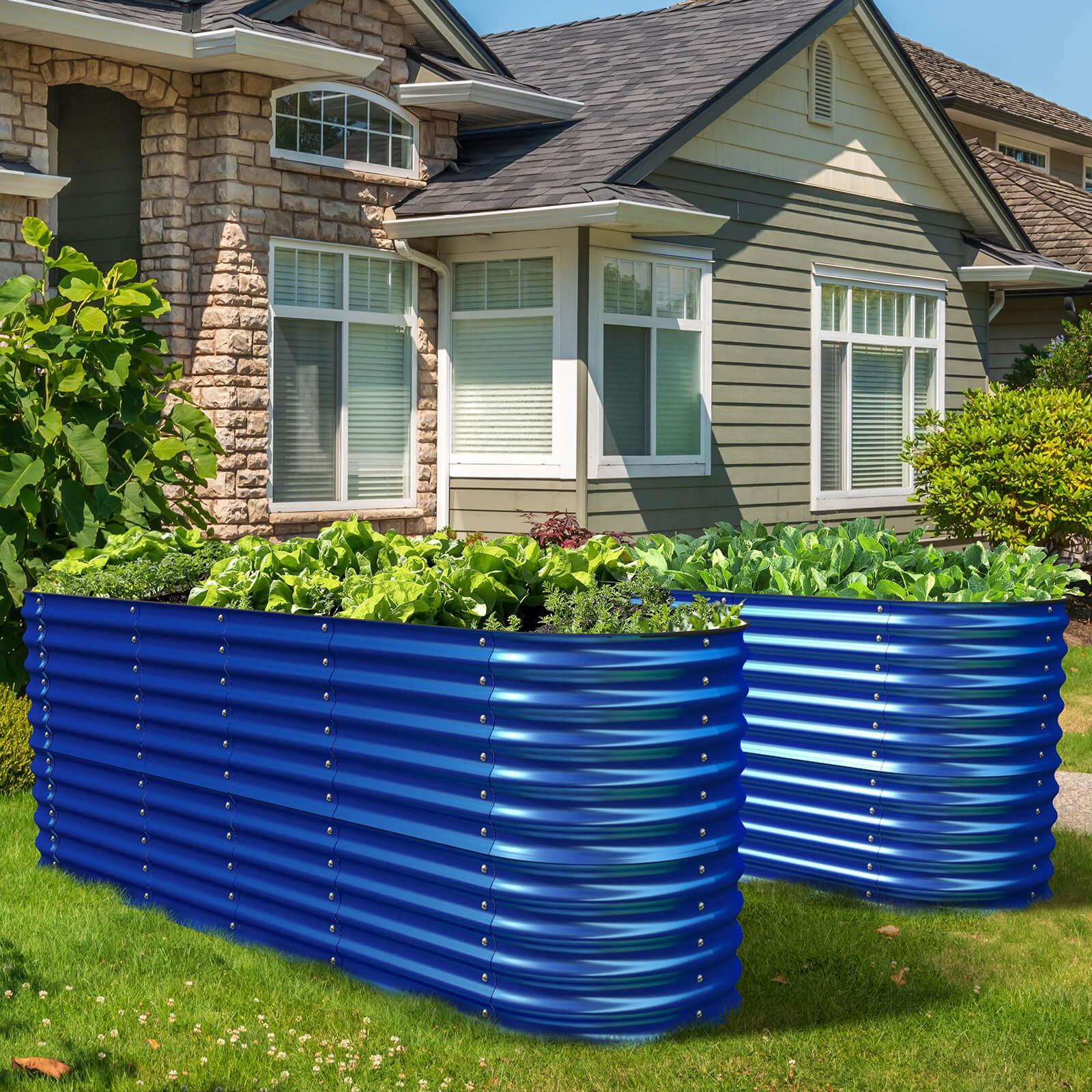 Olle Galvanized Raised Garden Bed - Ollegardens