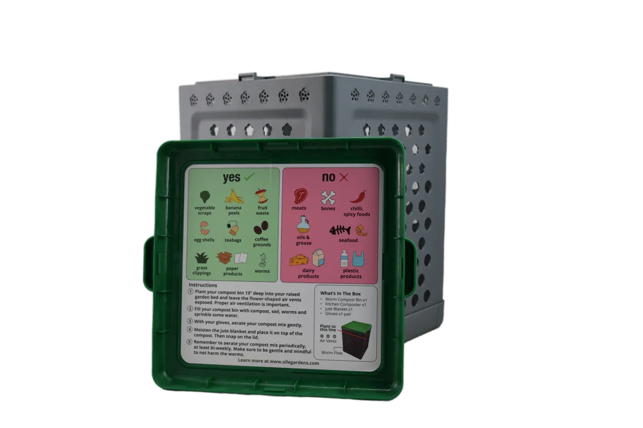 OLLE Garden In - ground Worm Compost Bin - Ollegardens