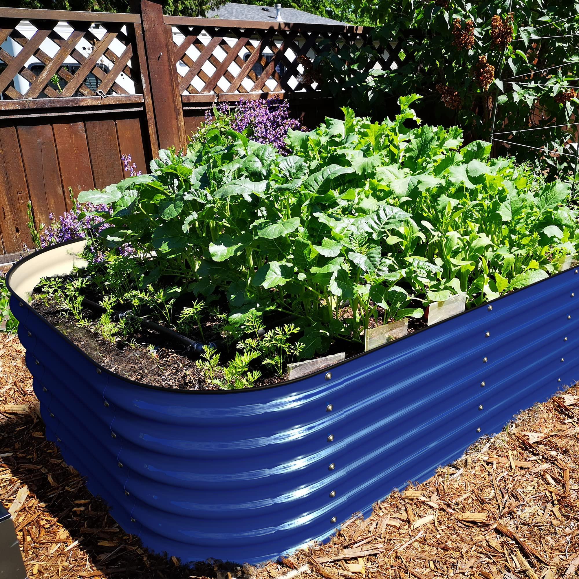 17'' Tall Olle Gardens 12 - in - 1 Raised Bed, in Cobalt Blue - Ollegardens