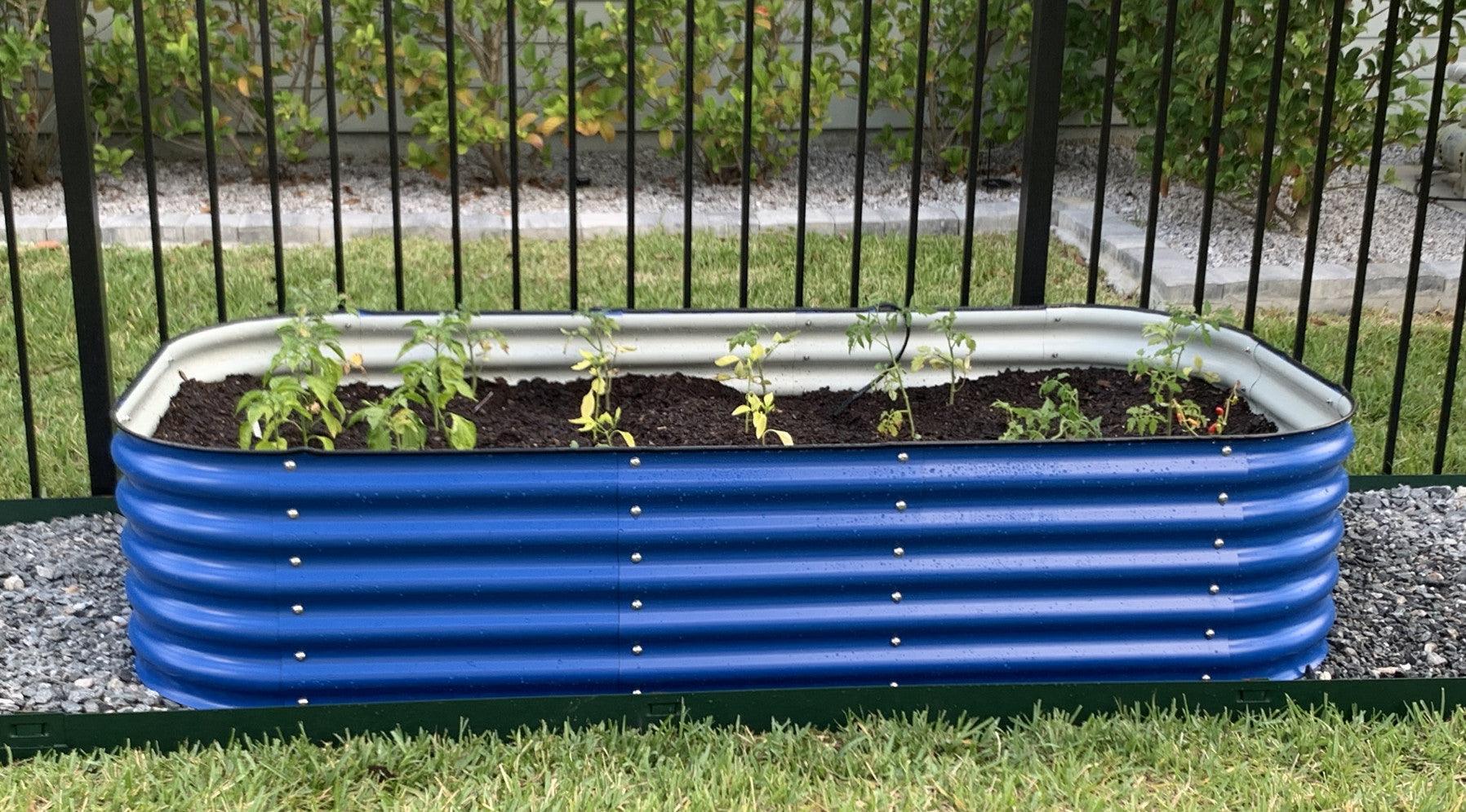 17'' Tall Olle Gardens 12 - in - 1 Raised Bed, in Cobalt Blue - Ollegardens