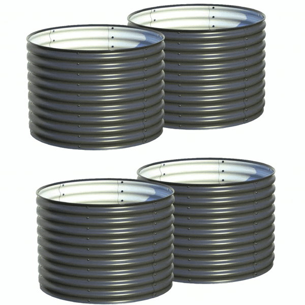 Bundle of 4 |  32" Tall 42" Round Olle Gardens Raised Beds