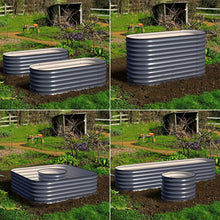 Load image into Gallery viewer, Olle 4-Style Modular Galvanized Raised Garden Beds [Build 1 of 4 Configurations] - Ollegardens
