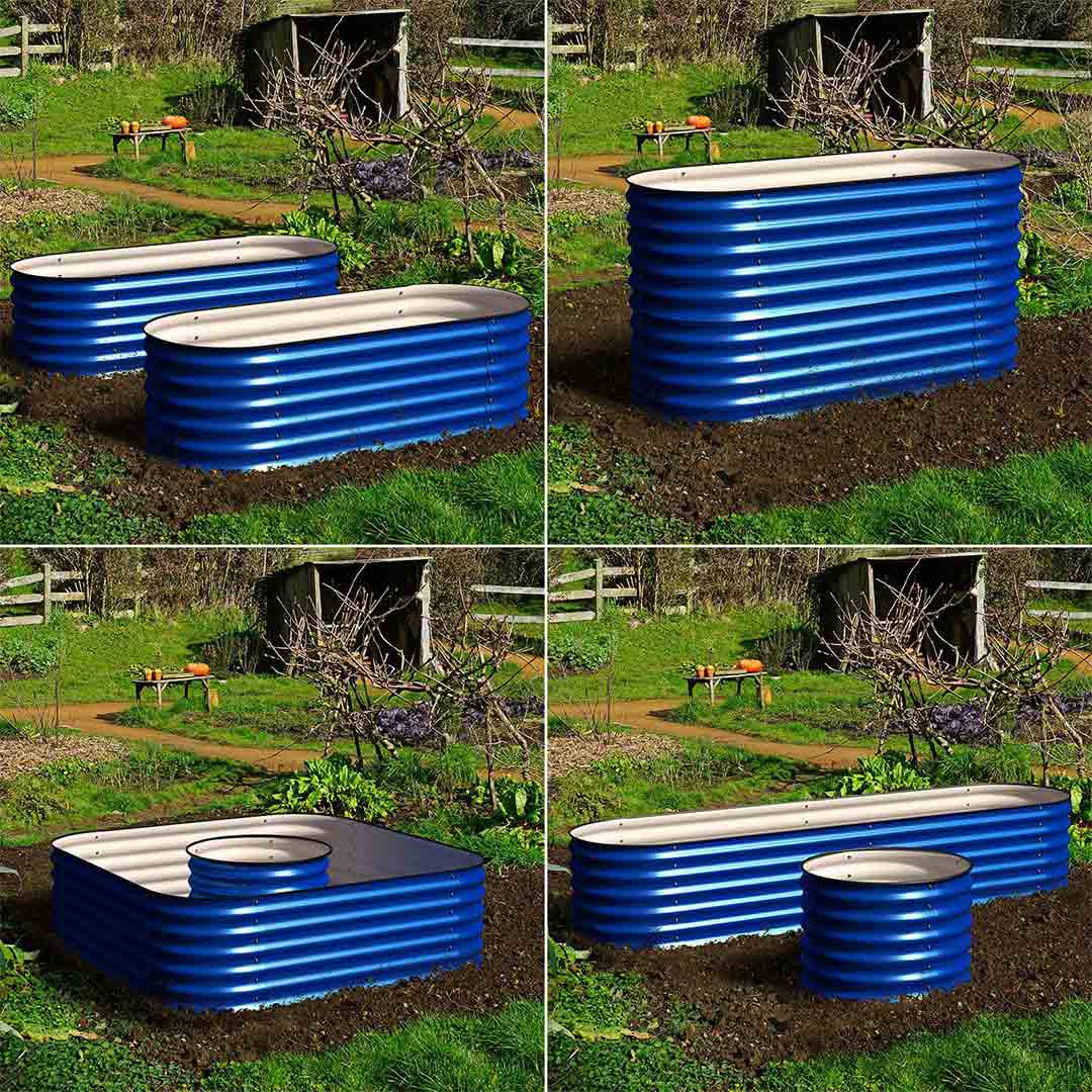 🎁 Bundle of 2 | 4-Style Modular Metal Raised Garden Beds