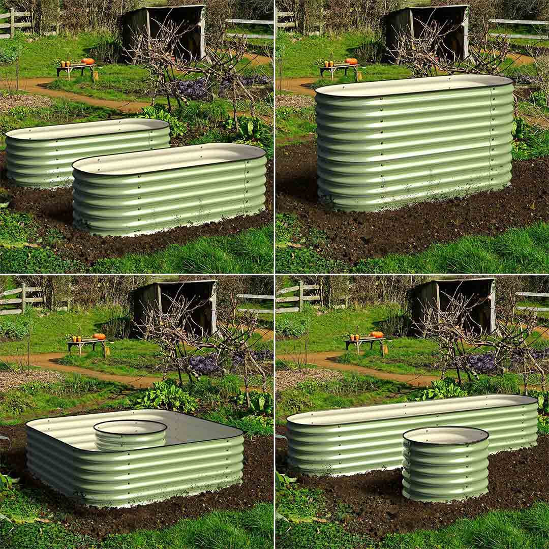 🎁 Bundle of 2 | 4-Style Modular Metal Raised Garden Beds