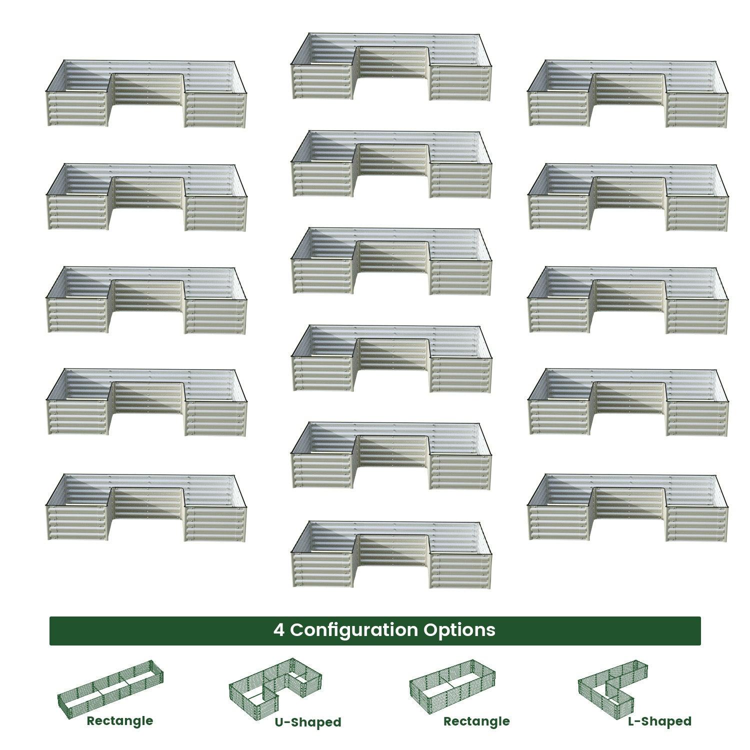 Bundle of 16 | Infinity Olle Gardens Raised Beds