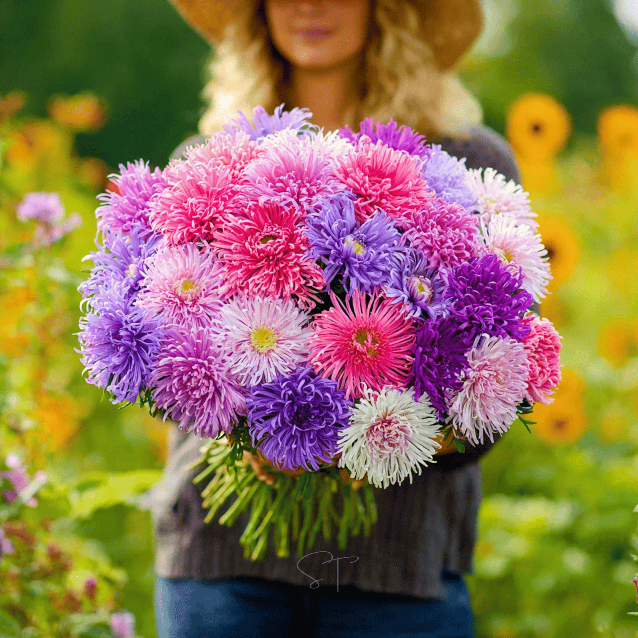 Crego Giant Aster Mix – 50 Seeds