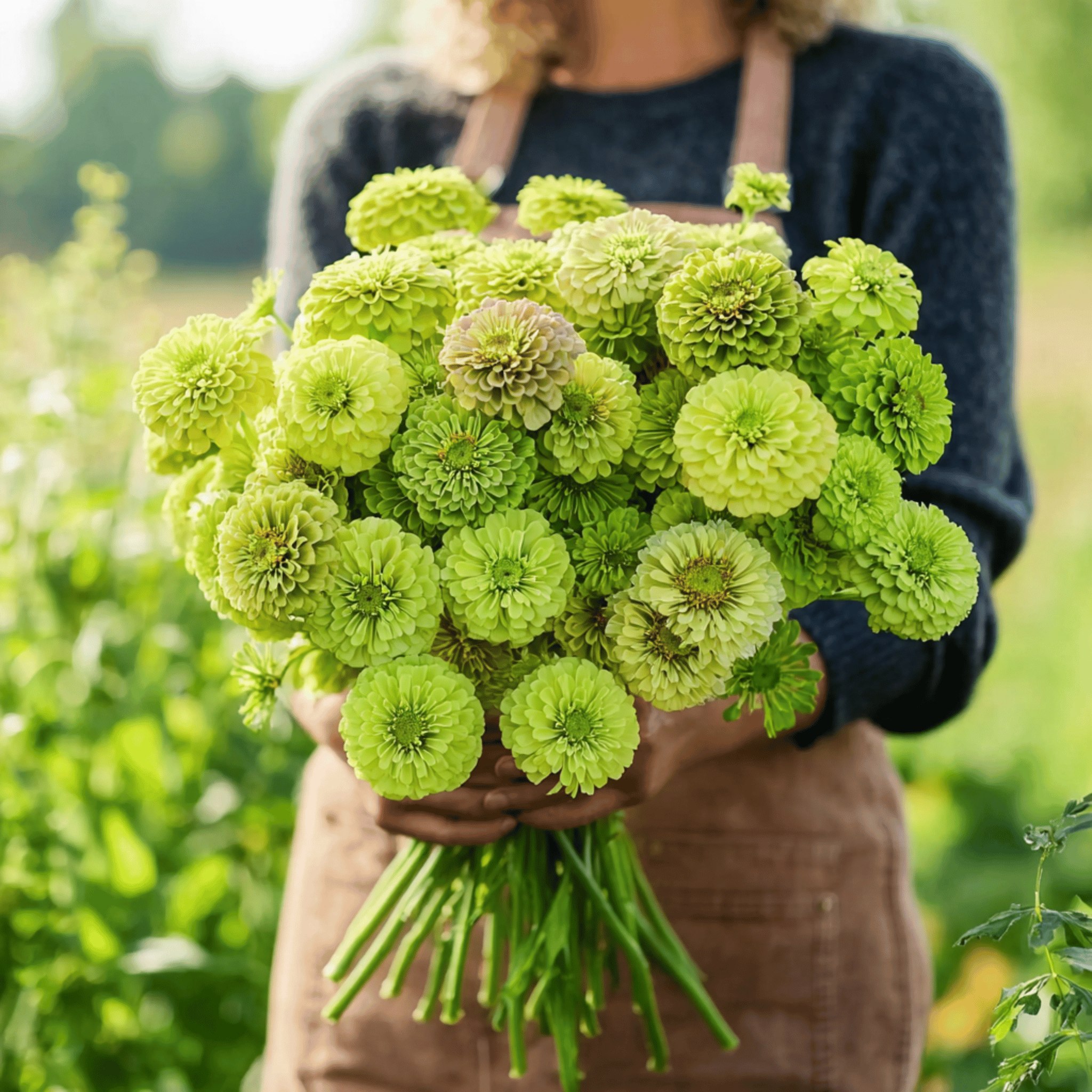 Envy Green Zinnia – 25 Seeds