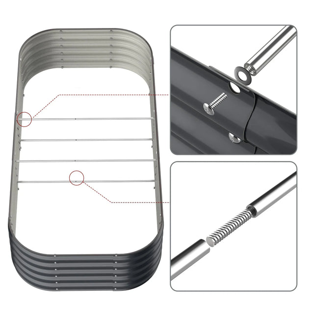 Olle Gardens Anti - corrosion Aluminum Support Rods - 4 Pack - Ollegardens