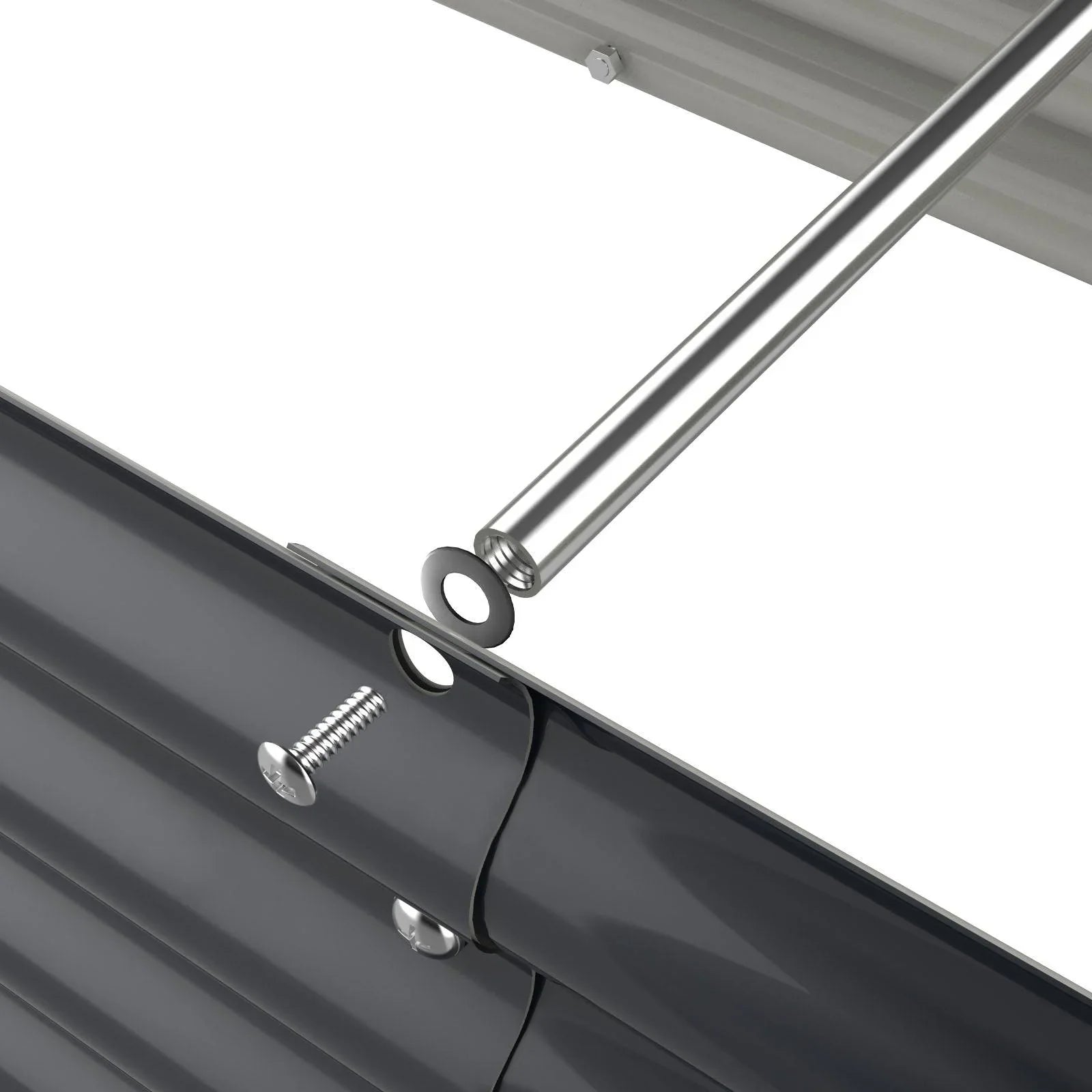 Olle Gardens Anti - corrosion Aluminum Support Rods for Infinity Garden Beds - Ollegardens