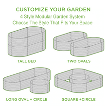 Load image into Gallery viewer, Olle 4-Style Modular Weather-Resistant Galvanized Raised Garden Beds, Designed for gardening - Ollegardens
