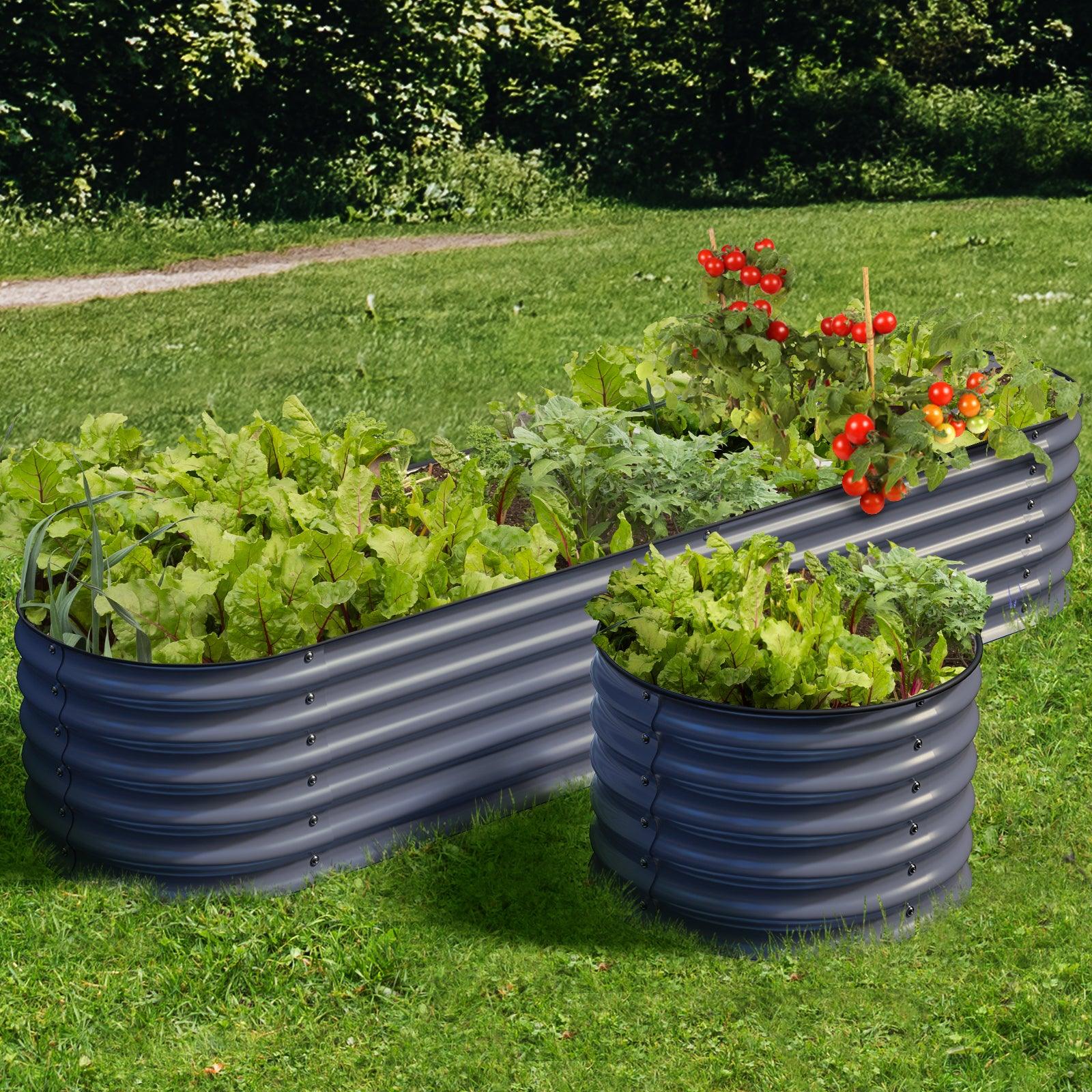 Olle 4-Style Modular Galvanized Raised Garden Beds [Build 1 of 4 Configurations] - Ollegardens