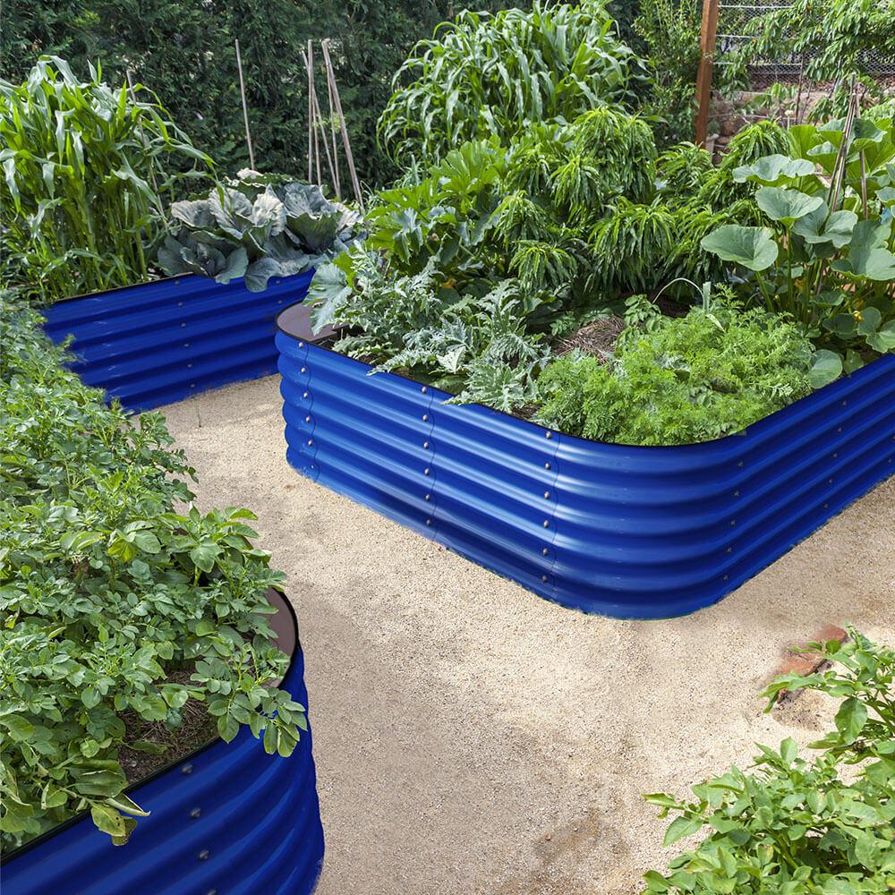 Olle Galvanized Raised Garden Beds, Home Garden Vegetable Beds - Ollegardens