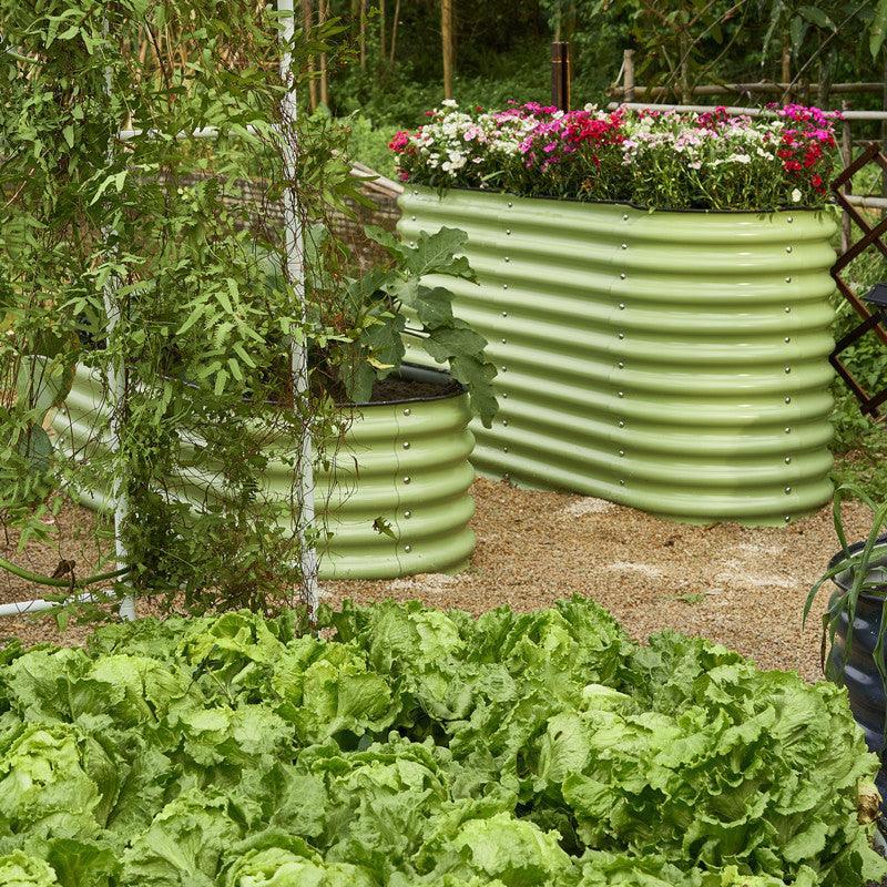 Olle 4 - Style Modular Galvanized Raised Garden Beds [Build 1 of 4 Configurations] - Ollegardens