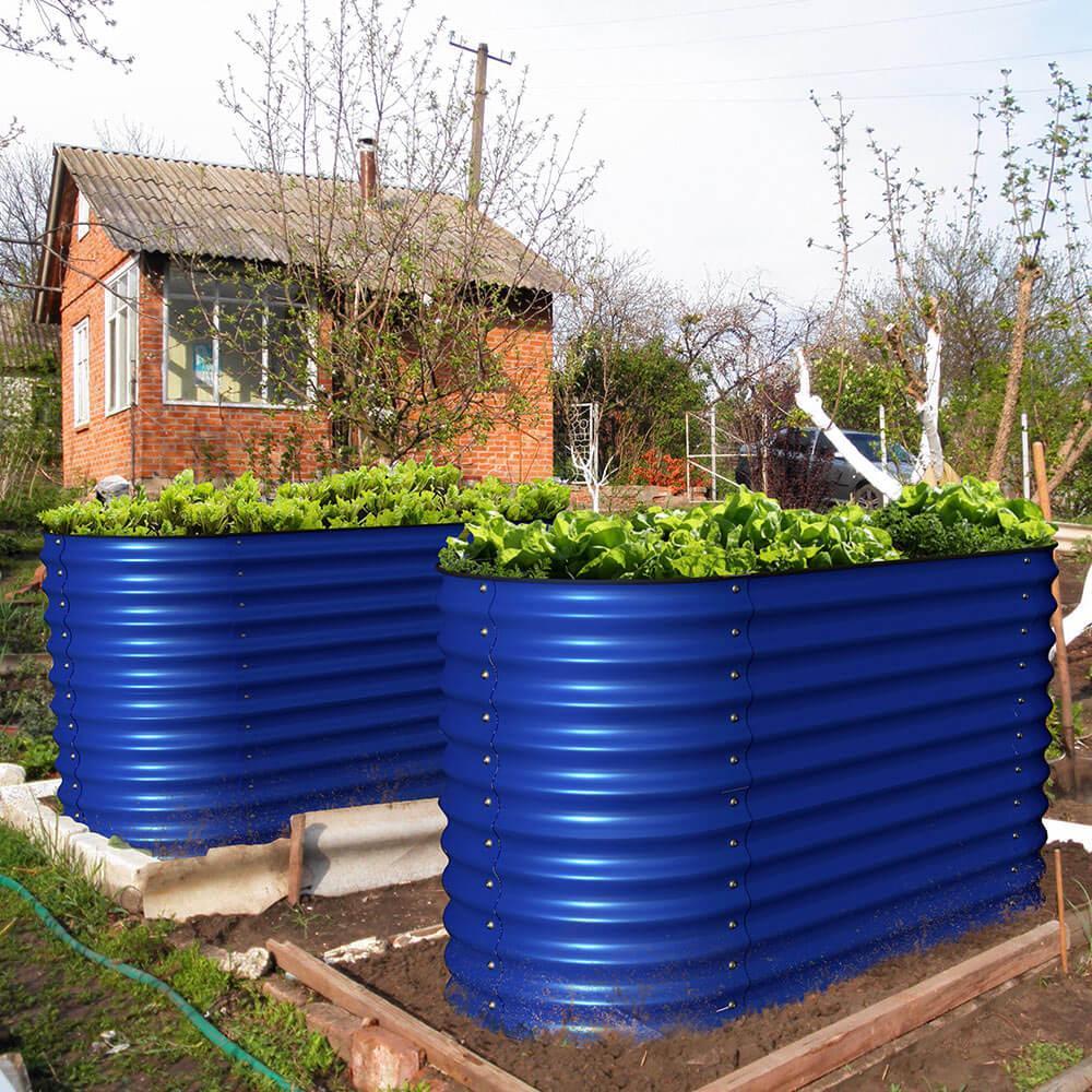 Olle 4 - Style Modular Galvanized Raised Garden Beds [Build 1 of 4 Configurations] - Ollegardens