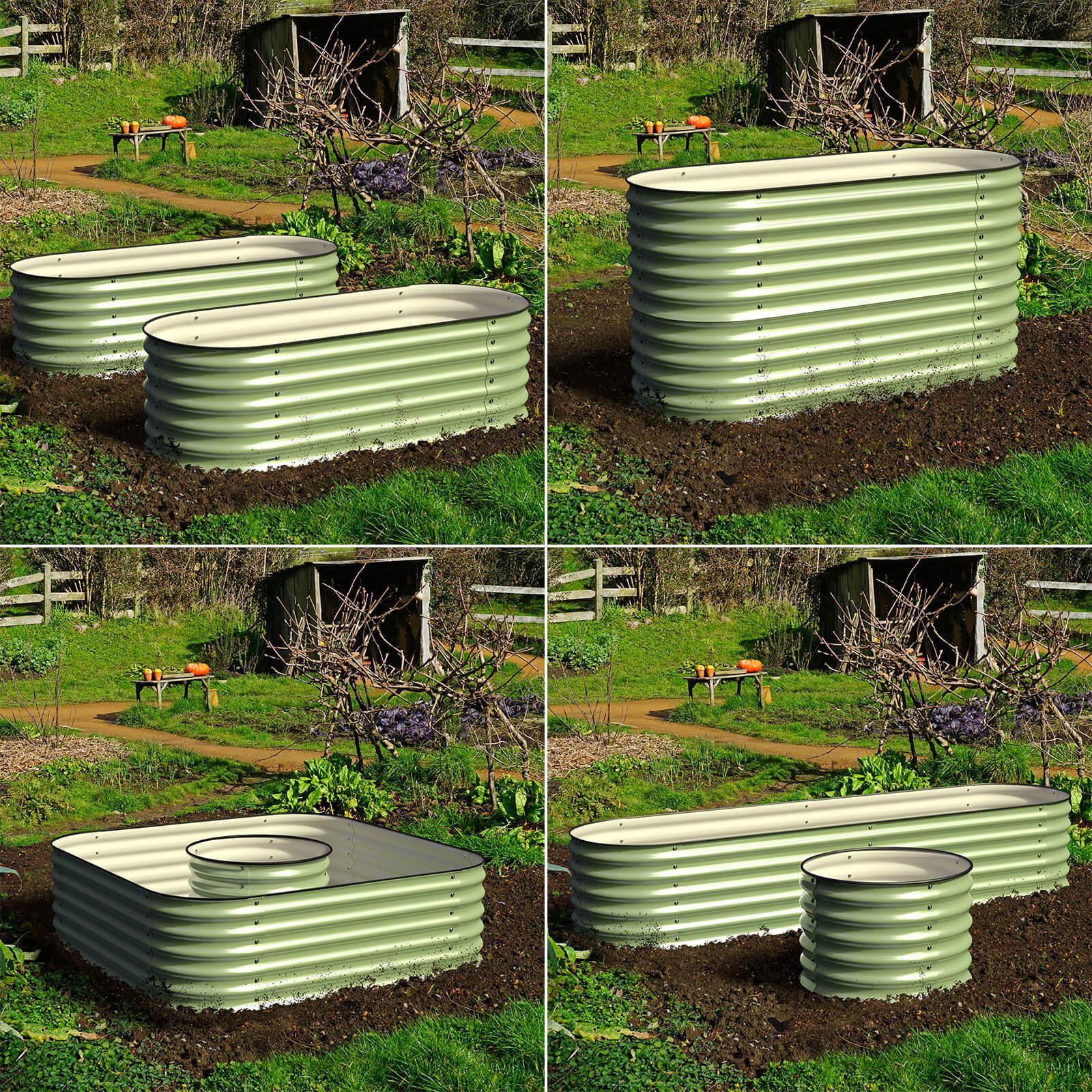 Olle 4 - Style Modular Galvanized Raised Garden Beds [Build 1 of 4 Configurations] - Ollegardens