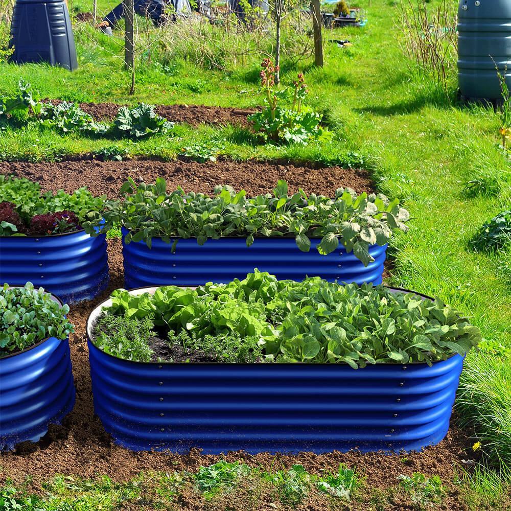 Olle 4 - Style Modular Galvanized Raised Garden Beds [Build 1 of 4 Configurations] - Ollegardens