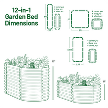 Load image into Gallery viewer, Olle Galvanized Raised Garden Bed - Ollegardens
