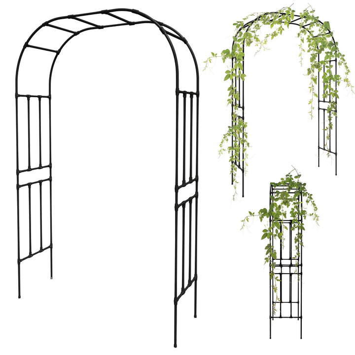 OLLE Garden 95" High 59" Wide Arch Trellis - Ollegardens