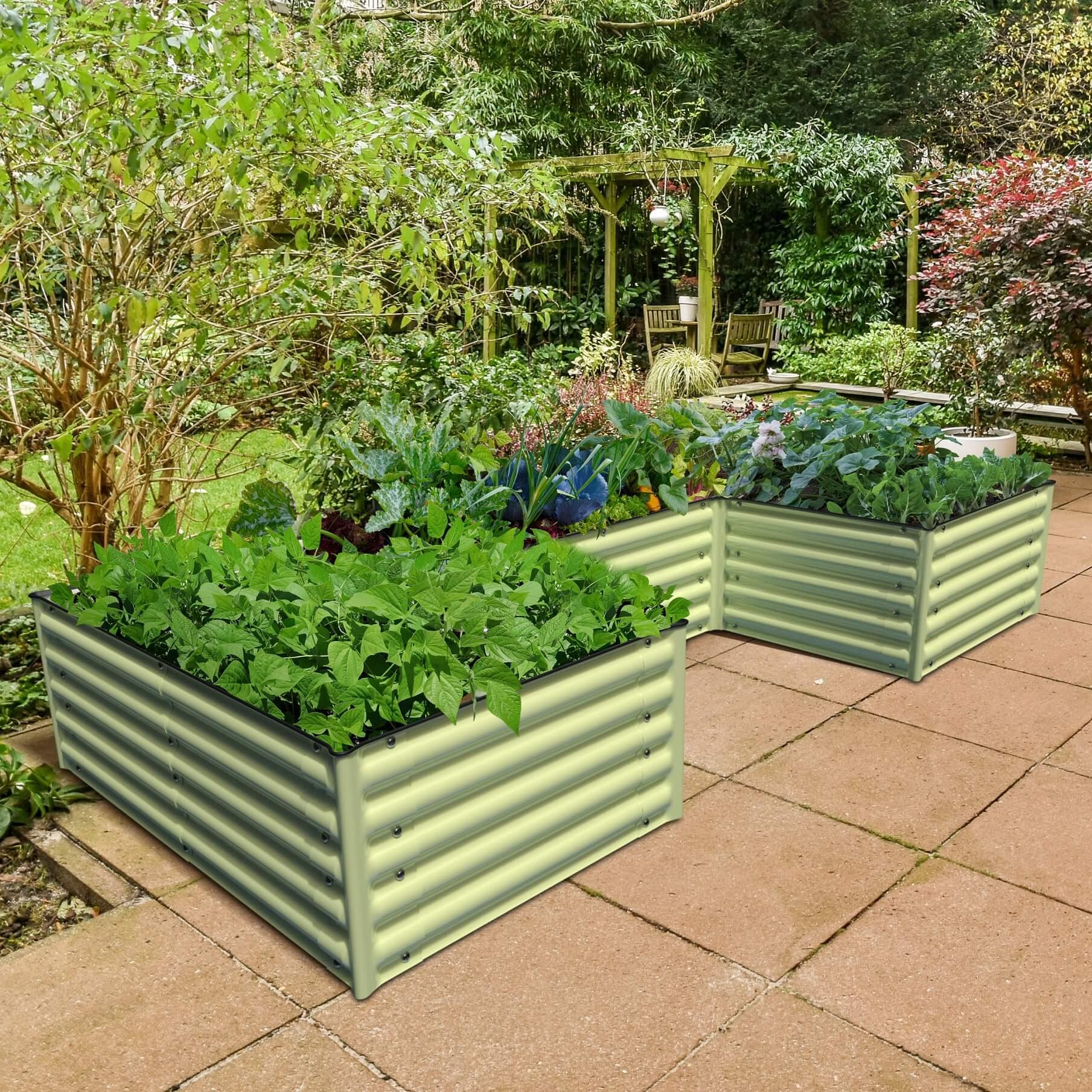 Olle Gardens 17" Tall "U" Shape Infinity Raised Garden Bed – Ollegardens