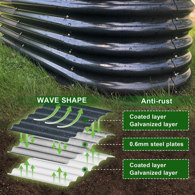 Waterfall Modular Garden Bed - Ollegardens